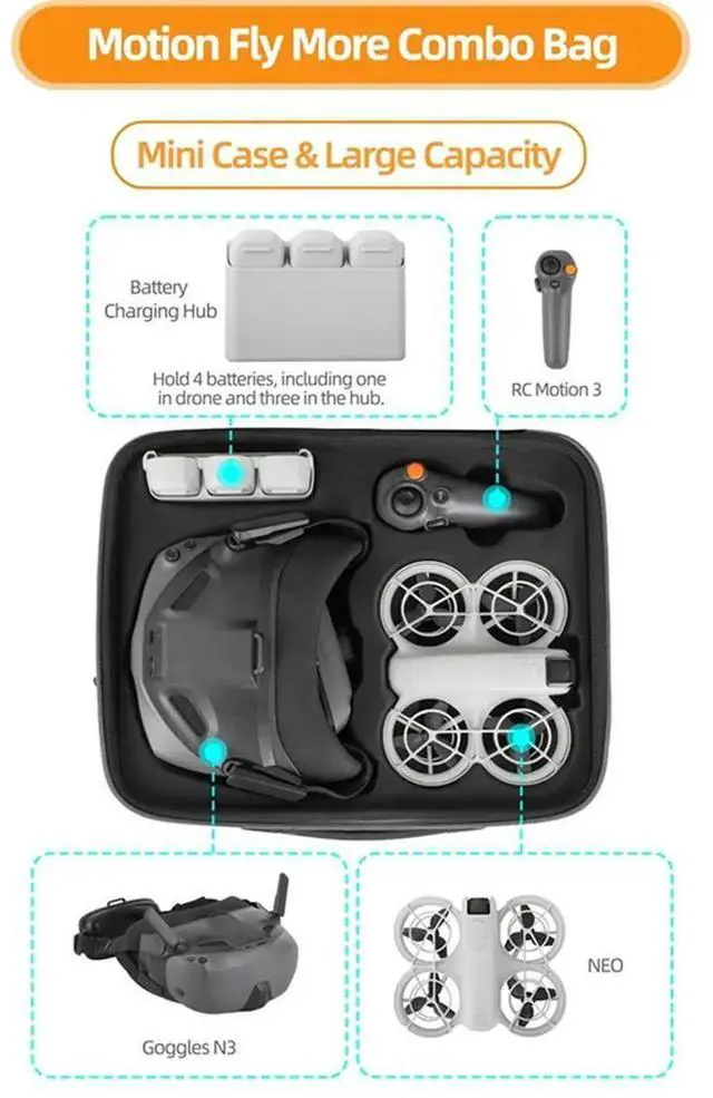 Main image of Aomoproing For NEO Bag Goggles N3 Carrying Case Drone Shockproof Case Waterproof Protector For Neo Accessories
