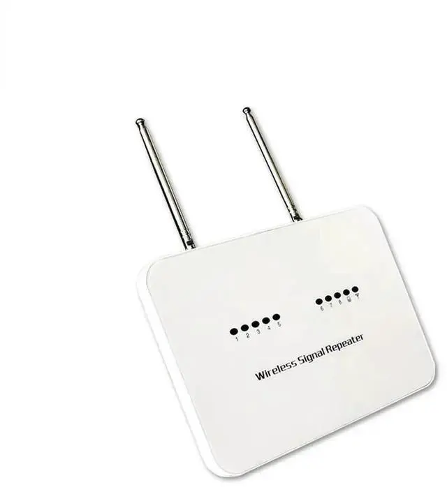 Alt view image 2 of 3 - Aomoproing 1pcs 433MHz Wireless Signal Repeater Transmitter Booster Extender for GSM PTSN WiFi Home Burglar Alarm Security System