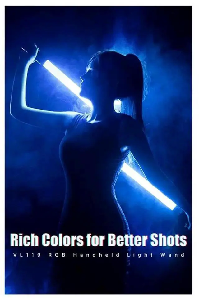 Alt view image 6 of 6 - Aomoproing Ulanzi VL119 RGB Stick Light Handheld Light Wand LED Video Light Portable Photography Lighting Fill Lamp