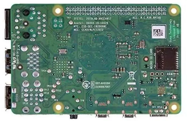 Alt view image 5 of 5 - Raspberry SC15184 Pi 4 Model B 2019 Quad Core 64 Bit WiFi Bluetooth (2GB)