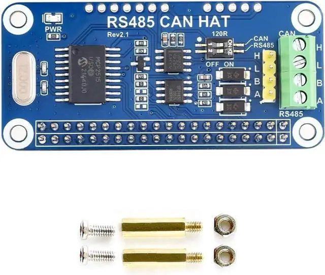 Alt view image 7 of 7 - RS485 CAN HAT, Compatible with Raspberry Pi 5/4B/3B/Zero/Zero W/Zero 2W/Pico/Pico W/Pico WH, Allowing Stable Long-Distance RS485/CAN Communication