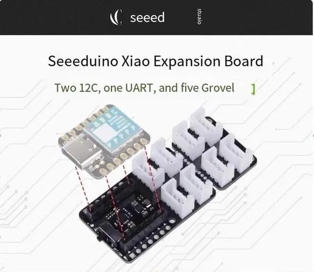 Alt view image 6 of 7 - Seeed StudioXIAO expansion board, Grove Shield adapter board and charging board are plug-and-play