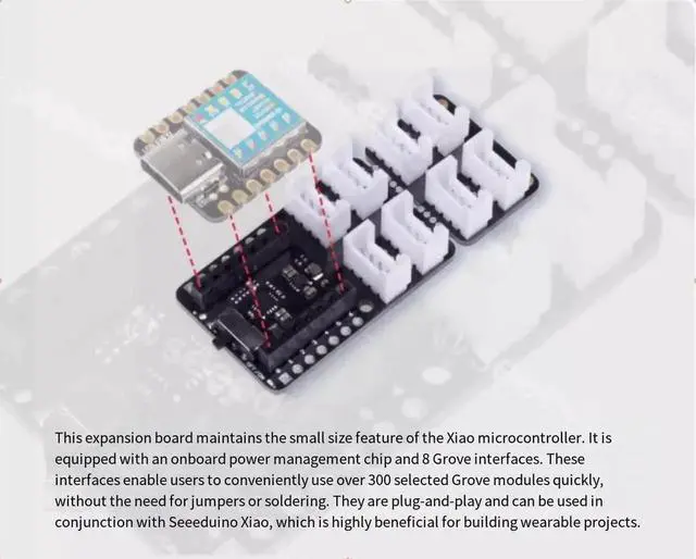 Alt view image 2 of 7 - Seeed StudioXIAO expansion board, Grove Shield adapter board and charging board are plug-and-play