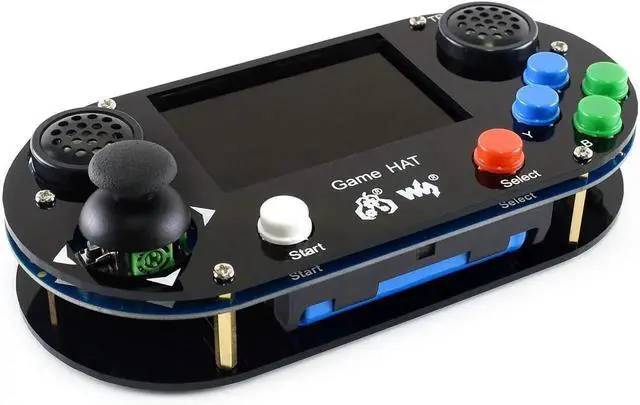 Alt view image 2 of 7 - Game HAT, Compatible with Raspberry Pi 4B/3B/3B+/Zero/Zero W/Zero WH, Retro Gaming Console wth 3.5inch IPS Screen, Joystick, and Buttons, 480×320, Onboard Speaker and Earphone Jack