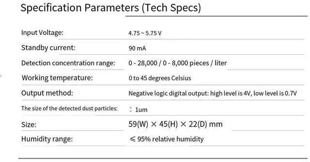 Alt view image 4 of 5 - Grove Dust Sensor Dust/particulate matter detection arduino compatible