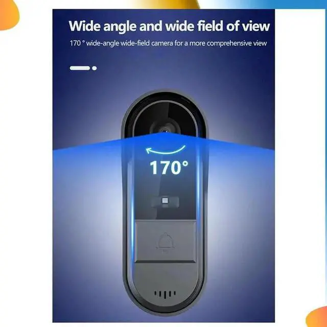 Alt view image 3 of 4 - Aomoproing Wireless Waterproof Visual Doorbell IR Night Vision Door Bell HD 4.3Inch IPS Screen Video Home Door Bell Camera