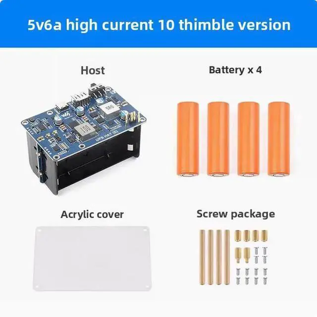 Alt view image 2 of 7 - Raspberry Pi 5 UPS Mobile Power Supply Module
