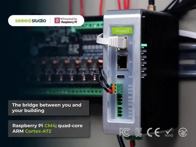 Alt view image 7 of 7 - seeed studio Gateway-reComputer R1000, Raspberry Pi IoT Controller, Edge IoT Controller, CM4-Powered, AI Capable, 4GB RAM, 32GB eMMC