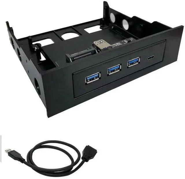 Main image of FOR 4 Ports Front Panel Hub 6Gbps Internal Metal USB Hub with USB-Cand3 USB 3.0 Ports Computer Optical Drive Front Panel