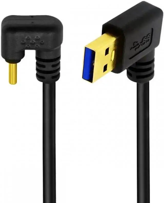 Main image of Aomoproing Left Angled USB3.0 Type-A to Type C USB-C Male to Male Power Data Cable 5Gbps USB-C Opposite U Shape Back Angled