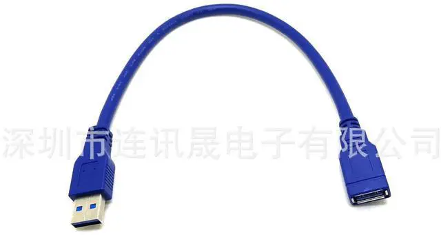 Alt view image 4 of 5 - Aomoproing of high-speed USB 3.0 data cable.UsB 3.0male-to-female computer cable. 3.0 USB extension cable. 0.3M