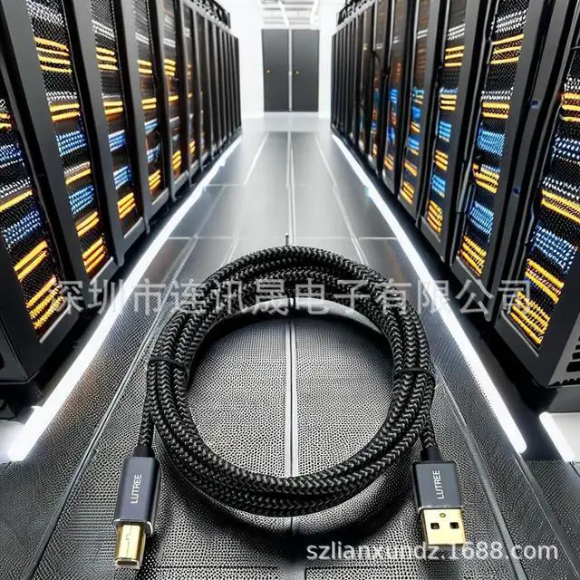 Alt view image 3 of 4 - Aomoproing Green Lan Factory Black UsB Printing Cable- USB2.0 A-B Pure Copper UsB Square Port Printing CableforPrinter Connection 0.3M