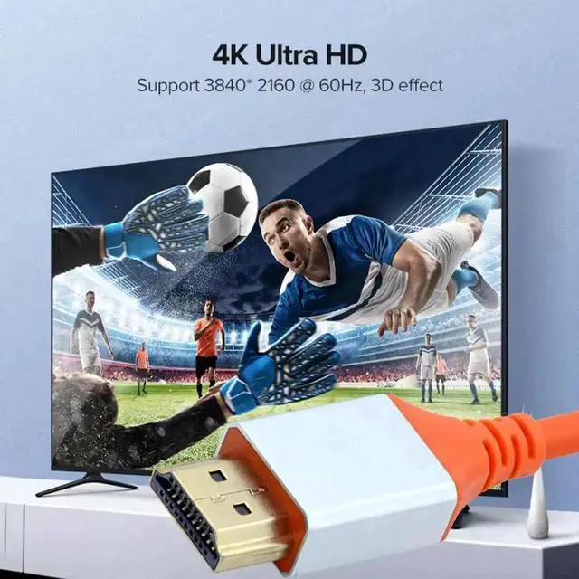 Alt view image 5 of 6 - Aomoproing 1.0M HDMI 4K to HDMI Ultra Soft High Flex HDTV Cable Hyper Super Flexible Cord High Speed Type-A Male to Male for Computer HDTV