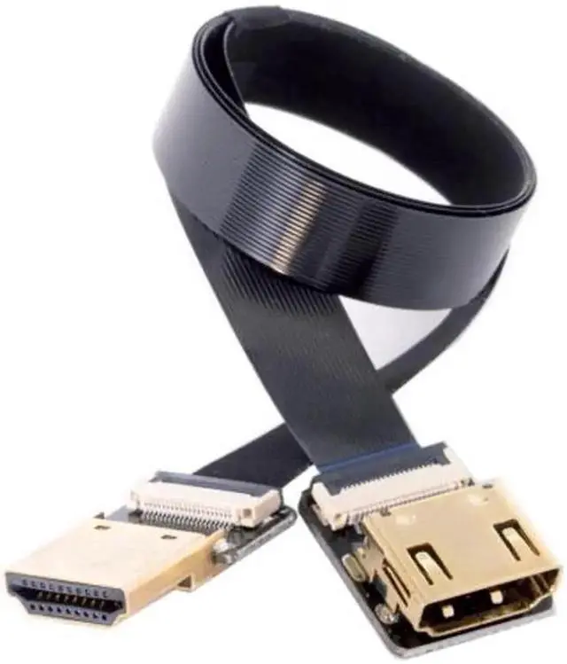 Main image of Aomoproing Straight HDMI Type-A Male to Female FPC Flat Cable for HDTV Multicopter Aerial Photography