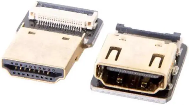 Alt view image 6 of 7 - Aomoproing Straight HDMI Type-A Male to Female FPC Flat Cable for HDTV Multicopter Aerial Photography