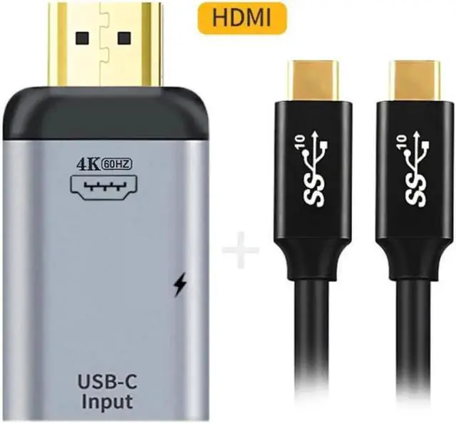 Main image of Aomoproing 100W 10Gbps Cable & USB-C Type C Female Source to HDTV Sink HDTV & PD Power Adapter 4K 60hz 1080p for Phone & Laptop
