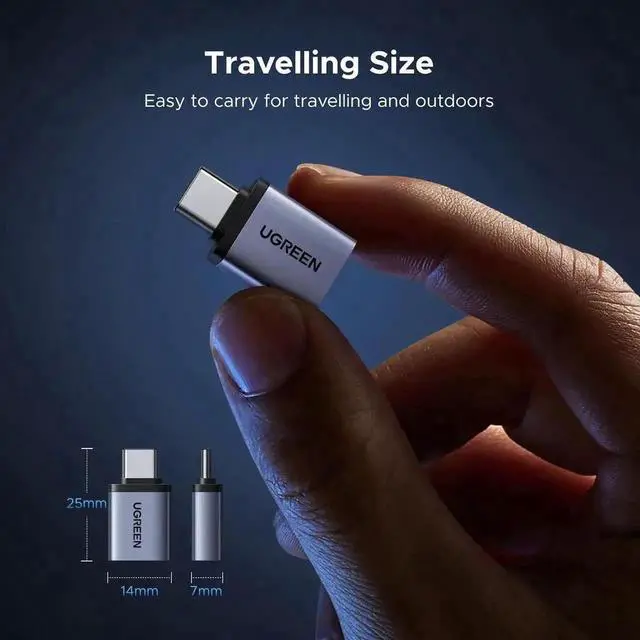 Alt view image 7 of 7 - UGREEN USB C to USB Adapter 4 Pack, 10Gbps USBC Male to USB 3.2 Female Adapter, Type C USB C Adapter for MacBook Pro,iMac,iPhone 17 16 15 Pro Max,iPad mini Pro, Thunderbolt 4, Samsung Galaxy