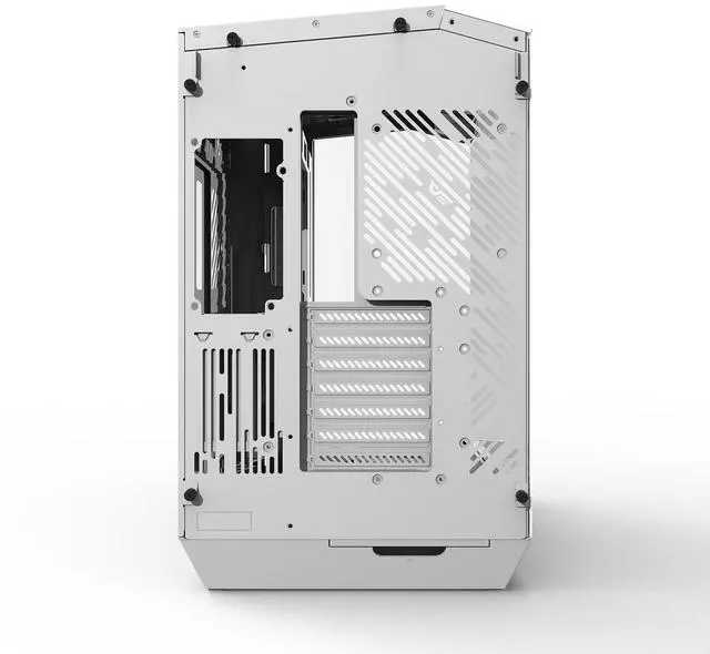 Alt view image 5 of 7 - darkFlash DY470, Full-Tower ATX Gaming Case, Dual-Chamber Back-Plug Layout, Panoramic Tempered Glass Side Panel, Supports 2×360mm Radiators, RTX 40 Series Compatible,White