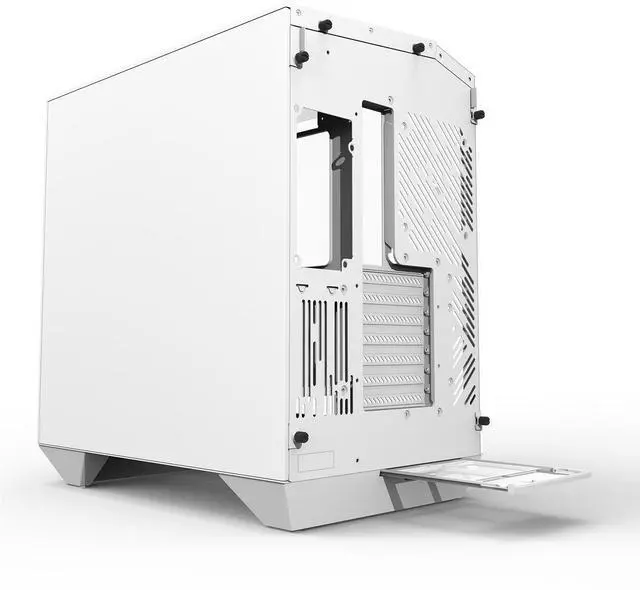 Alt view image 6 of 7 - darkFlash DY470, Full-Tower ATX Gaming Case, Dual-Chamber Back-Plug Layout, Panoramic Tempered Glass Side Panel, Supports 2×360mm Radiators, RTX 40 Series Compatible,White
