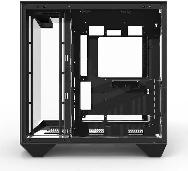 Alt view image 7 of 7 - darkFlash DY470, Full-Tower ATX Gaming Case, Dual-Chamber Back-Plug Layout, Panoramic Tempered Glass Side Panel, Supports 2×360mm Radiators, RTX 40 Series Compatible,Black