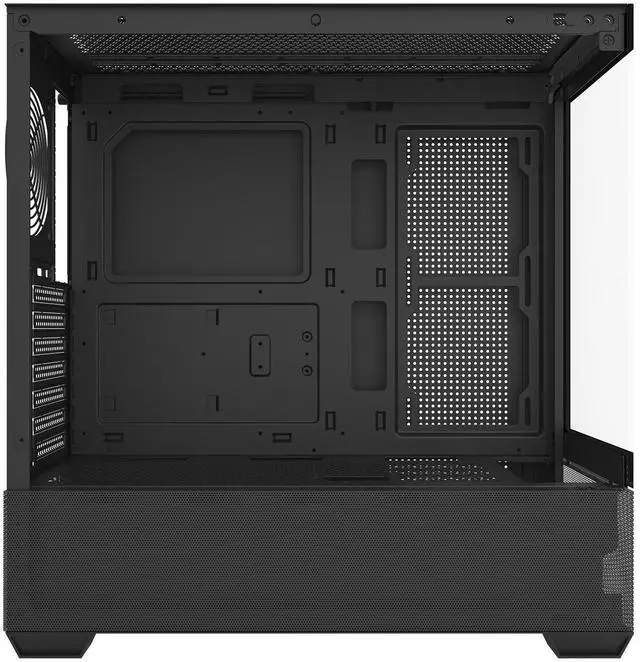 Alt view image 2 of 7 - darkFlash DS900 Air, ATX Mid-Tower Gaming PC Case, Dual Tempered Glass, Mesh Front Panel, Type-C Port, Supports 360mm Liquid Cooling,Black