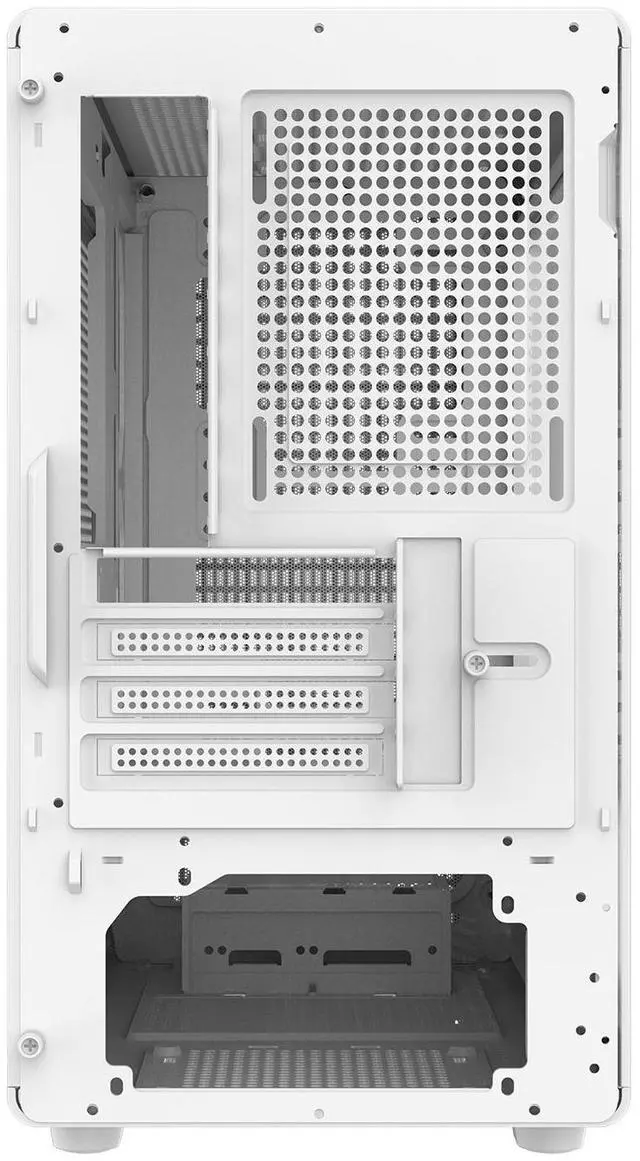 Alt view image 4 of 7 - darkFlash BD460M, Micro-ATX PC Case, High Airflow Mesh Front Panel, Tempered Glass Side Panel, Supports 240mm Water Cooling Radiator, Type-C Port,White