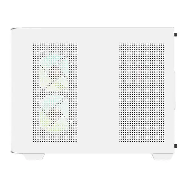 Alt view image 5 of 7 - darkFlash DPW90M, Micro-ATX Gaming PC Case, Pre-Installed 3x120mm ARGB Fans, Panoramic View Dual Tempered Curve Glass, USB 3.0 Port, Supports Dual 360mm AIO,White