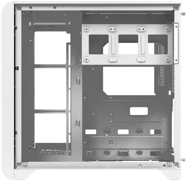 Alt view image 5 of 7 - darkFlash L280, ATX Mid-Tower PC Case with Screen, 4x Pre-Installed PWM ARGB Fans, Three Side Curved Tempered Glass, USB 3.0 Port, Supports 360mm Radiator,White