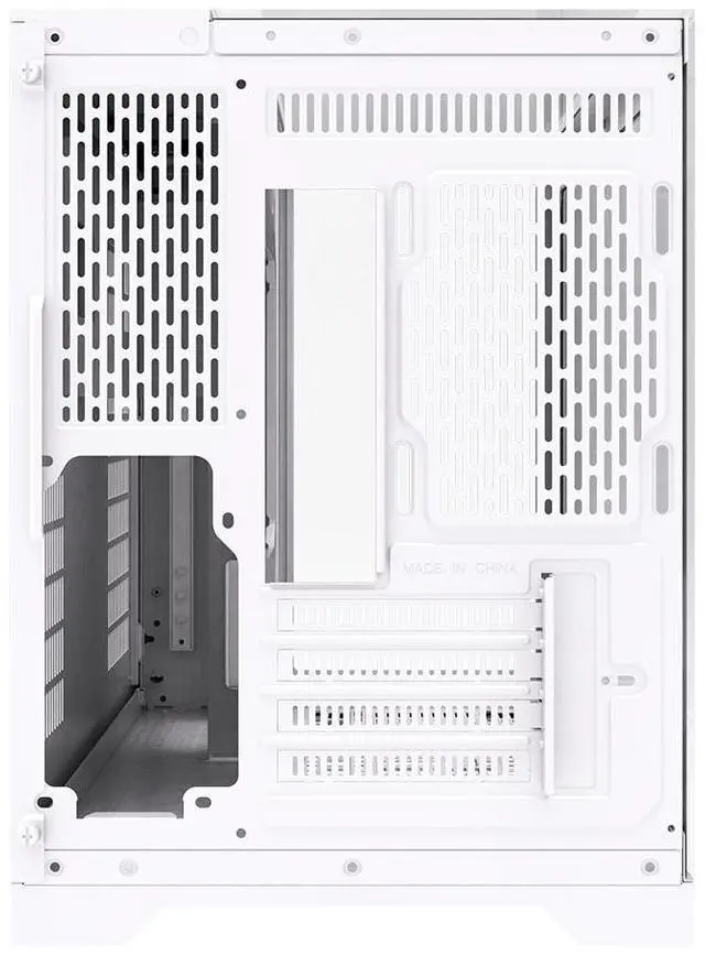 Alt view image 5 of 7 - darkFlash L280M, Micro-ATX Gaming PC Case with Screen, 3x Pre-Installed PWM ARGB Fans, Curved Tempered Glass, USB 3.0 Port, Supports 240mm Radiator,White
