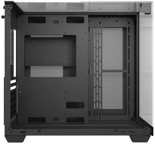 Alt view image 5 of 7 - darkFlash TH285, ATX Mid-Tower Gaming PC Case, 4x Pre-Installed Fans, Triple-Sided Tempered Glass, USB 3.0 Port, Supports 360mm Radiator,Black