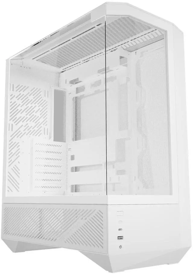 Main image of darkFlash DY460, ATX Full-Tower Gaming Case, 330° Full-View Tempered Glass, Dual-Chamber Back-Connect Layout, Supports up to 400mm GPU & 360mm Radiator, USB-C,White