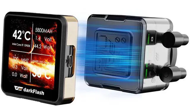 Alt view image 5 of 7 - darkFlash DE360 360mm AIO Liquid CPU Cooler  2.88" IPS Display  5V ARGB Lighting  Copper Water Block  3x 120mm PWM Fans  Intel & AMD Compatible, Black