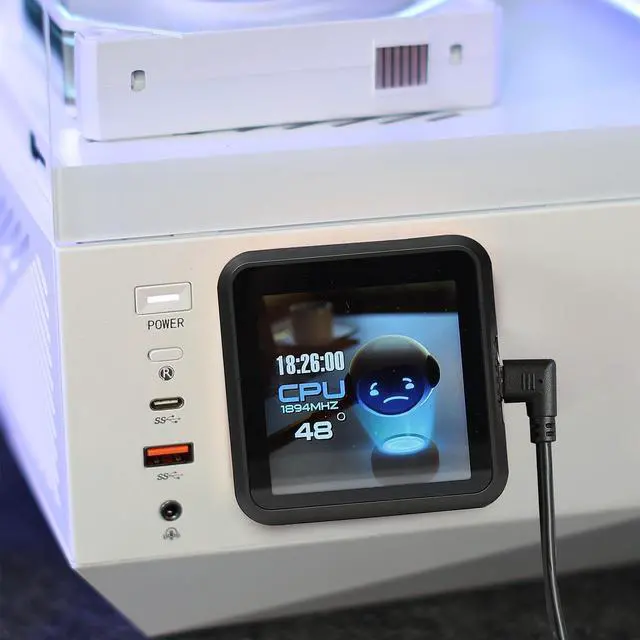 Alt view image 7 of 7 - darkFlash DE360 360mm AIO Liquid CPU Cooler  2.88" IPS Display  5V ARGB Lighting  Copper Water Block  3x 120mm PWM Fans  Intel & AMD Compatible, Black