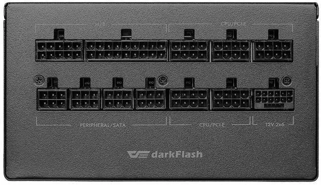 Alt view image 6 of 7 - darkFlash PMT850, 850W Fully Modular Power Supply, 80 PLUS Gold & Cybenetics Platinum Certified, ATX 3.1 & PCIe 5.1 Ready, Direct-Connected 12VHPWR, 100% Japanese 105°C Capacitors, DC-to-DC Design