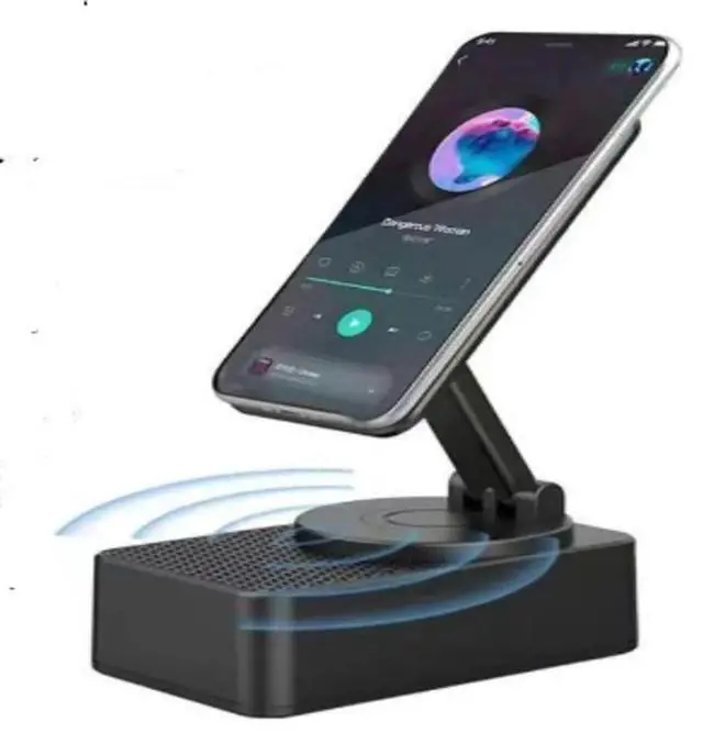 Main image of Cell Phone Stand with Wireless Bluetooth Speaker, Gifts for Men, Compatible with iPhone/Android