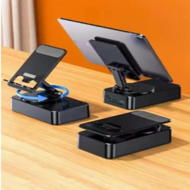 Alt view image 2 of 6 - Cell Phone Stand with Wireless Bluetooth Speaker, Gifts for Men, Compatible with iPhone/Android