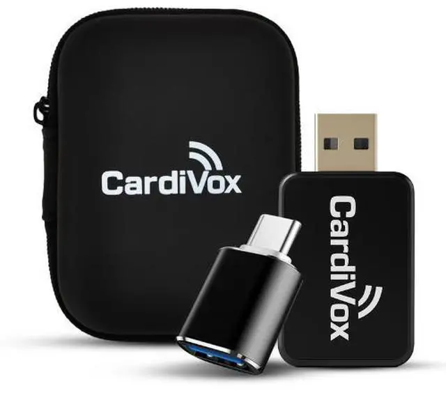 Alt view image 2 of 7 - Wireless CarPlay Adapter for iPhone & Android Converts Wired to Wireless Apple CarPlay USB-C Plug & Play Dongle - Black