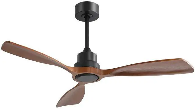 Main image of Sofucor 48" Wooden Ceiling Fan No Light with Remote Control for Living Room Farmhouse Ceiling Fan Without Light Solid Wood 3 Blade Ceiling Fans For Bedroom