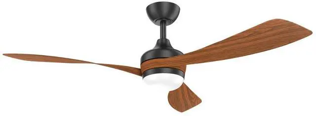 Main image of Sofucor 52in Modern Ceiling Fan with Dimmable LED Light and Reversible DC ABS Blades Curved US Ceiling Fans 3 CCT Memory Large Airflow Noiseless Reversible 6 Speeds 3 Timers Indoor for Farmhouse