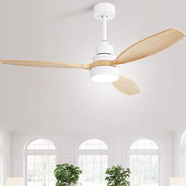 Alt view image 5 of 7 - Sofucor 52" Ceiling Fan with Lights and Remote Control Reversible DC Noiseless ETL Ceiling Fans for Bedroom Indoor Outdoor