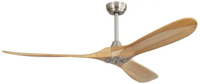 Main image of Sofucor 60'' High CFM Ceiling Fan No Light With Remote Control Farmhouse Wood Ceiling Fan Reversible DC