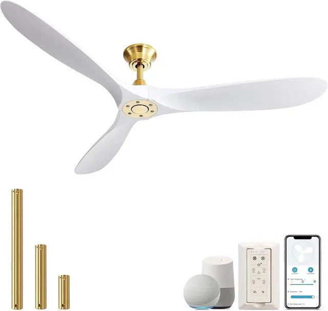 Main image of Sofucor 60Inch Indoor Outdoor Modern Smart Remote & Compatible with Alexa/Google/App Ceiling Fan High CFM Ceiling Fan