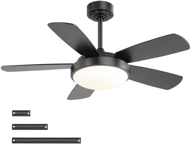 Main image of Sofucor 42 inch Ceiling fan with Light and Remote 3CCT Reversible 6 Speeds Quiet Modern Ceiling Fan with Light for Indoor Outdoor Bedroom Patio Living Room