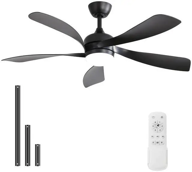 Main image of Sofucor 52 Inch Ceiling Fans with Lights and Remote 6-Speed 3 CCT 3-Timer Low Profile High CFM Ceiling Fan Noiseless for Living Room Bedroom Patio