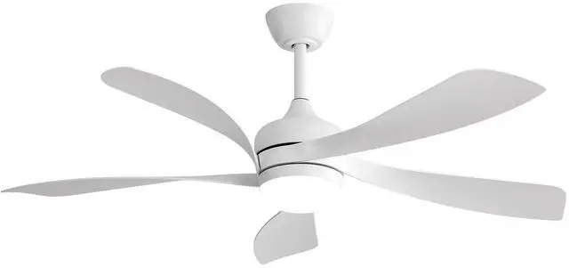 Main image of Sofucor White 52 inch Ceiling Fans with Lights Modern Low Profile Ceiling Fan Light Kit With Remote Control Quiet Reversible DC Motor for Living Room Bedroom Patios Indoor Outdoor