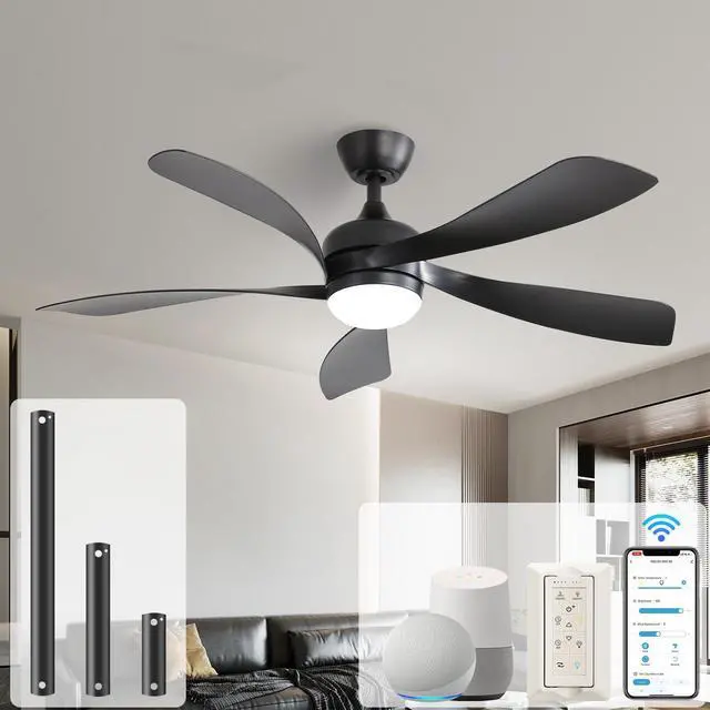 Main image of Sofucor 52 Inch Smart Ceiling Fan with Lights and Remote Work with Alexa/Google/App