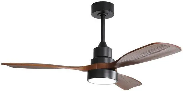 Main image of Sofucor 48 Inch Casual Bedroom Ceiling Fan with Light Kit and Remote Indoor Outdoor Wood Blades Ceiling Fan