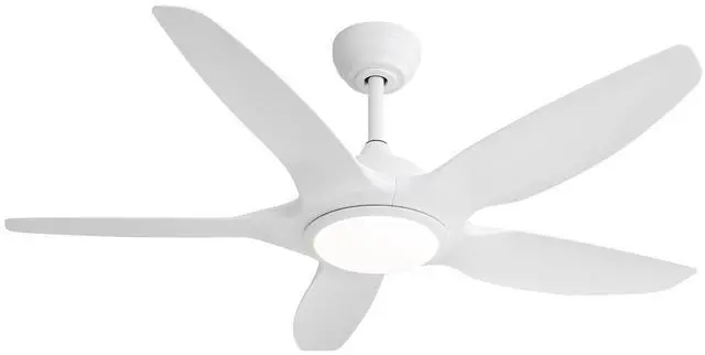 Main image of Sofucor 48 Inch White Ceiling Fans with Lights and Remote Large Airflow High CFM Modern Ceiling Fan Dimmable 6-Speed 3-Timer Reversible DC for Bedroom Living Room