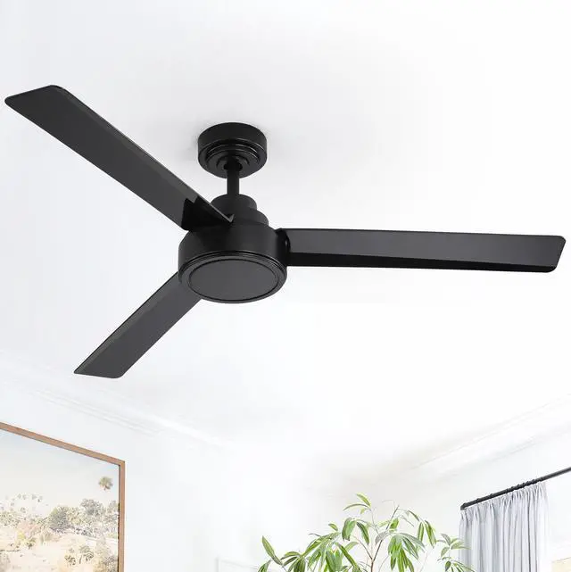 Alt view image 6 of 7 - Sofucor Modern Ceiling Fans without Lights 52 Inch Ceiling Fan No Light with Remote Outdoor Ceiling Fans for Patios Bedroom DC Motor Reversible 3 Blades Timer