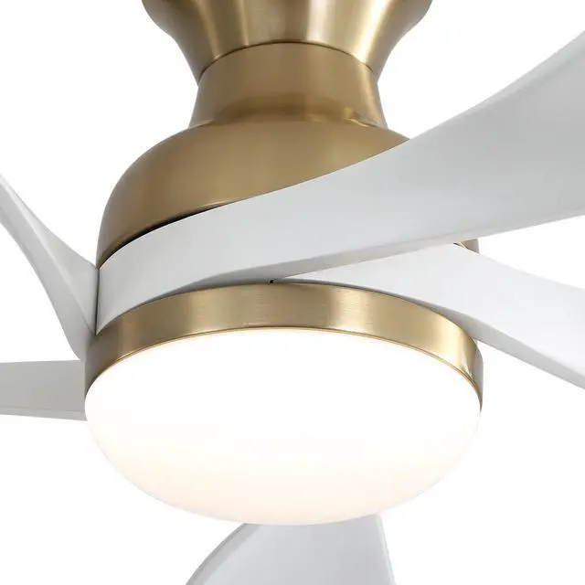 Main image of Sofucor 52 Inch Smart Ceiling Fan with Remote Control & Light 5 Reversible Blades APP Control Voice Control Adjustable 3-color LED Light Bedroom Ceiling Fan Solid wood blades